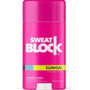 SweatBlock Clinical Strength Deodorant for Women Coconut and Vanilla Scent